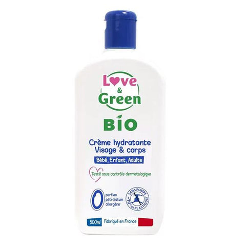 Love & Green Bio Feuchtigkeitscreme Gesicht & Körper 500ml