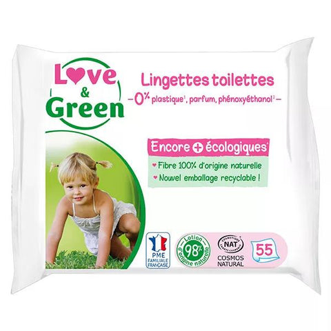 Love & Green Toilettentücher 55 Stück