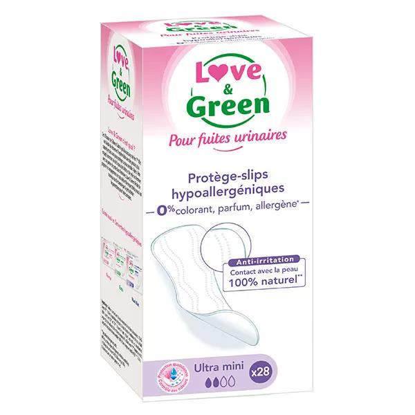 Love & Green Protèges Slips pour Fuites Urinaires Ultra Mini 28 unités