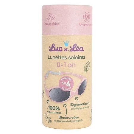 Luc & Léa Solaire Lunettes Biosourcées 0-1 an Roses