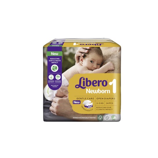 Libero Newborn 1 couche 2-5 kg (24 pièces)