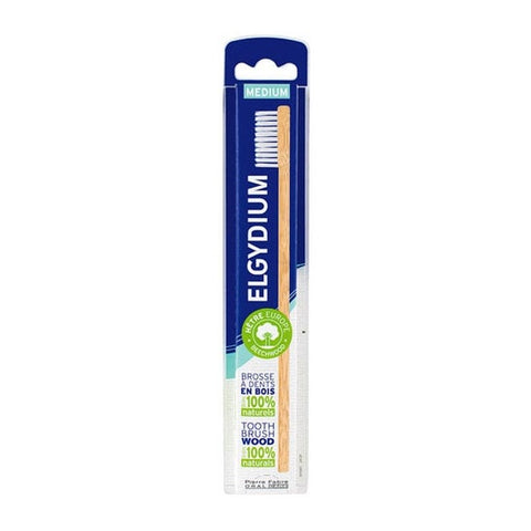 Elgydium Anti-Plaque Medium Wooden Toothbrush