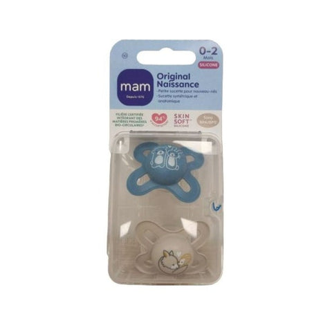 Mam Original Naissance sucette silicone (0-2 mois, 2 pièces)