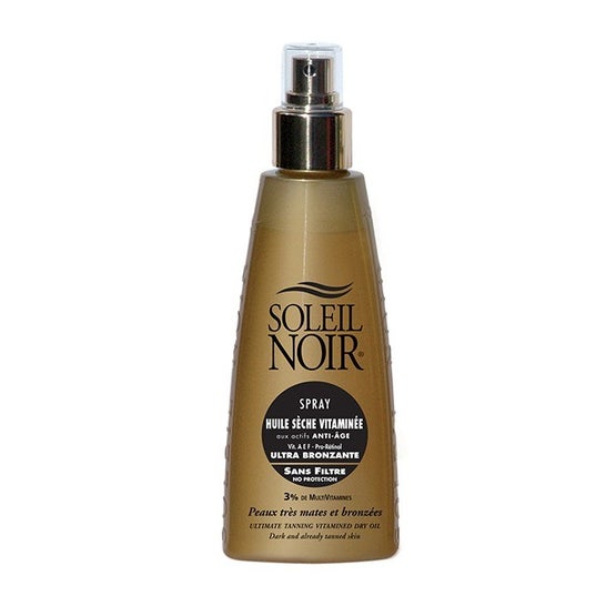 Soleil Noir huile sèche vitaminée ultra bronzante sans filtre (150 ml)