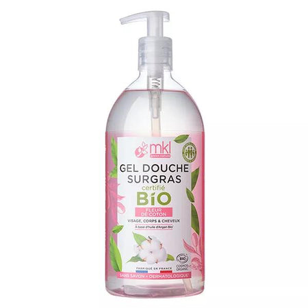MKL Green Nature Gel Douche Surgras Fleur de Coton Bio 1L