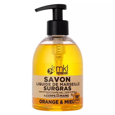 MKL Green Nature Marseille Flüssigseife Überfettet Orange & Honig 300ml