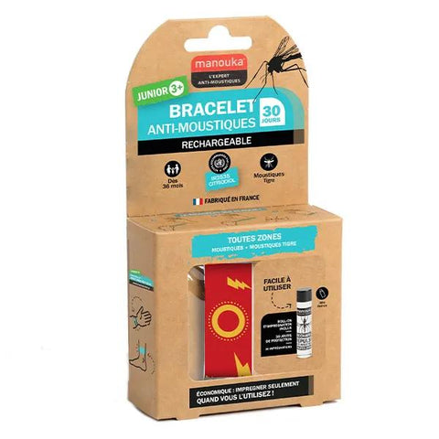 Manouka Anti-Mücken Armband Junior 3+ Blitz-Motiv