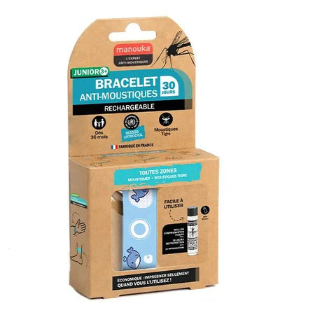 Manouka bracelet anti-moustique junior motif baleine