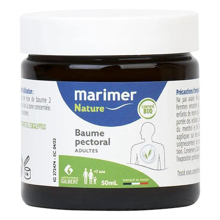 Marimer Nature Baume Pectoral aux Huiles Essentielles Bio 50mL