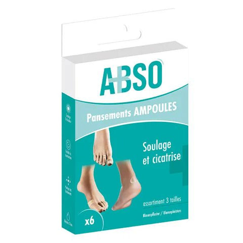 Marque Verte ABSO Blasenpflaster-Sortiment - Packung mit 6 Stück