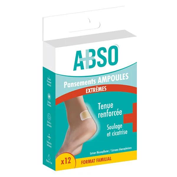 Marque Verte ABSO Pansements ampoules extrêmes pack familial - Boîte de 12