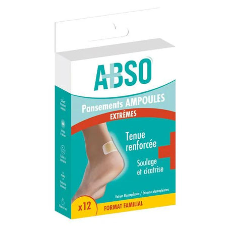 Marque Verte ABSO Pansements ampoules extrêmes pack familial - Boîte de 12