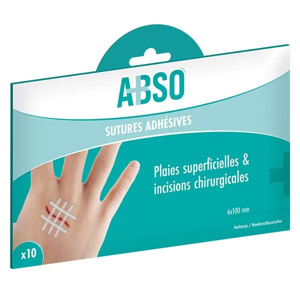 Marque Verte ABSO Sutures adhésives 6 x 100 mm