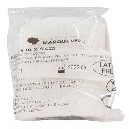 Marque Verte Absohaft Bande Extensible Cohésive sous Cello 4m X 6cm 1 unité
