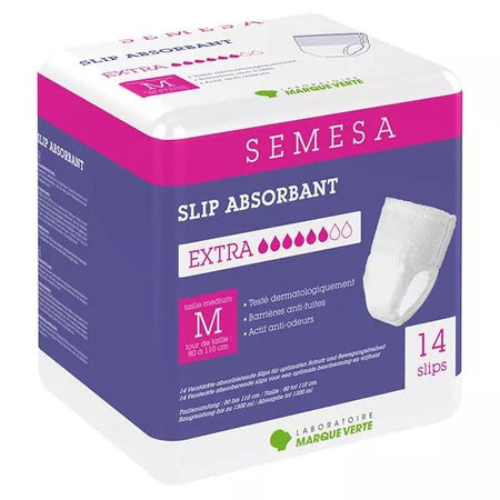 Marque Verte Semesa Slips Absorbants Extra Taille M 14 unités