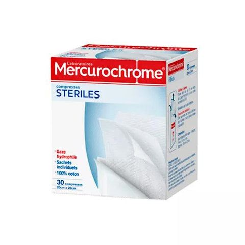 Mercurochrome Sterile Kompressen 5cm x 5cm 30 Kompressen
