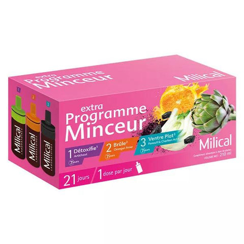 Milical Extra Schlankheitsprogramm Entgiftung Bauchfett verbrennen Flacher Bauch 21-Tage-Kur