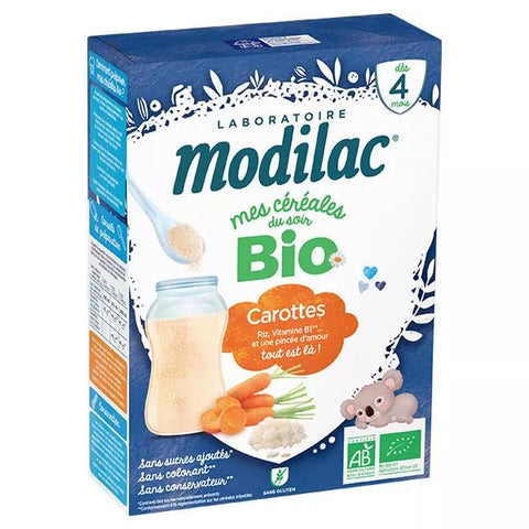 Modilac Meine Abendcerealien Bio Reis Karotte Ab 4 Monaten 250g