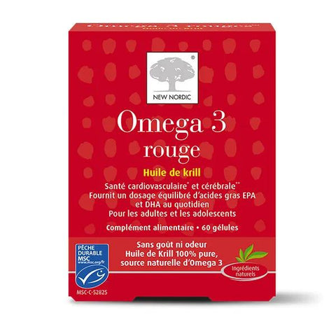 NEW NORDIC Red Omega 3 60 Capsules Odor and taste neutral