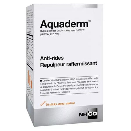 NHCO Aquaderm Anti-Rides Repulpeur et raffermissant 20 sticks saveur abricot