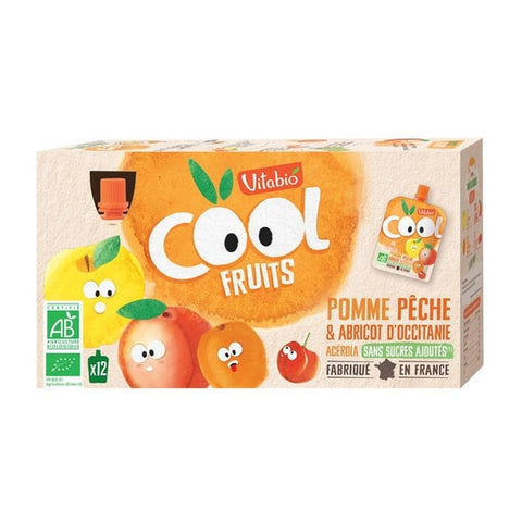 Vitabio Cool Fruits Paw Patrol Apple Peach Apricot Organic 12 x 90g