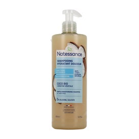 Natessance Feuchtigkeitsspendendes Sanftes Bio-Kokos-Shampoo 500 ml
