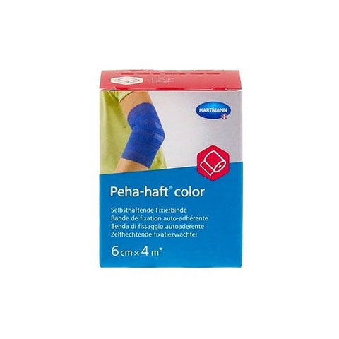 Peha-Haft Fixierbinde blau 6 cm x 4 m (1 Stück)
