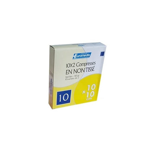 Euromedis Euromed compresses de gaze stériles non-tissées (10x10 cm, 20 pièces)