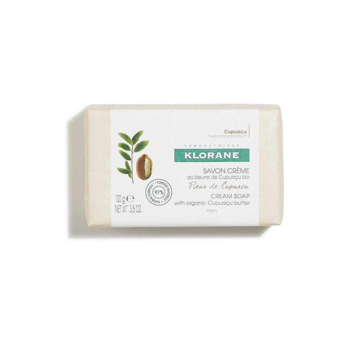 Klorane Savon crème au beurre de cupuaçu bio fleur de cupuaçu (100 g)