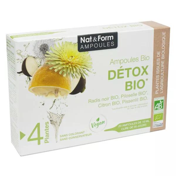 Nat & Form Ampoules Détox Bio 20 ampoules