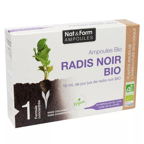 Nat&Form Ampullen Schwarzer Rettich Bio 20x10ml