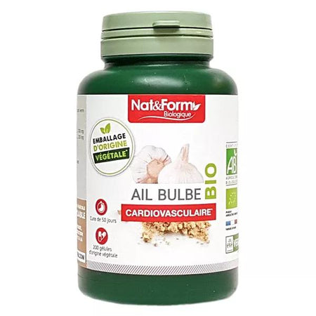 Nat & Form Bio Ail Bulbe 200 gélules végétales