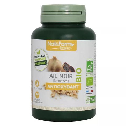 Nat & Form Bio Schwarzer Knoblauch 200 pflanzliche Kapseln