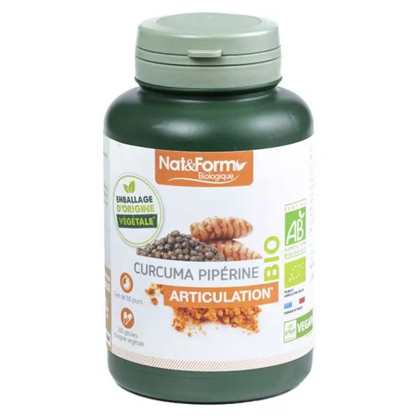 Nat & Form Bio Curcuma Pipérine 200 gélules végétales