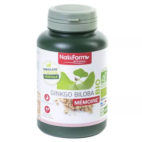 Nat & Form Bio Ginkgo Biloba 200 pflanzliche Kapseln