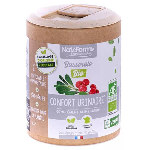 Nat & Form Écoresponsable Bio Bärentraube 200 Kapseln