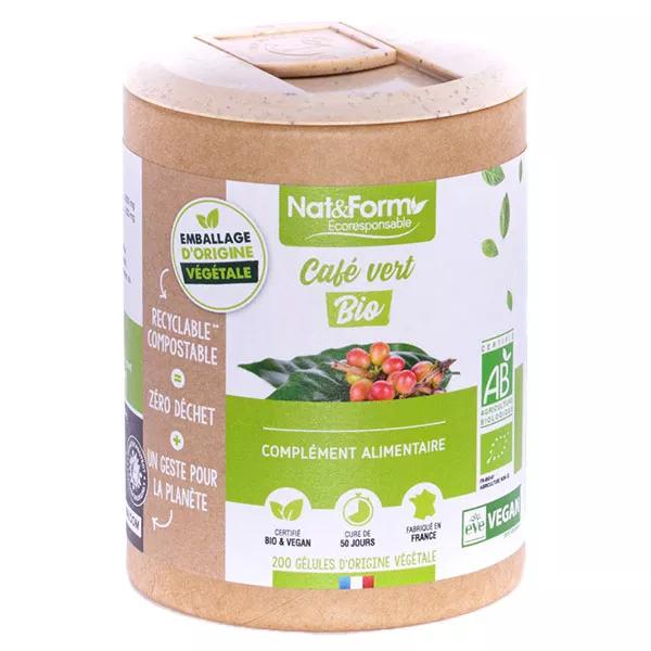Nat & Form Écoresponsable Café Vert Bio 200 gélules