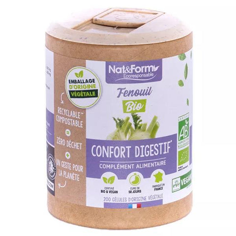 Nat & Form Écoresponsable Fenchel Bio 200 Kapseln