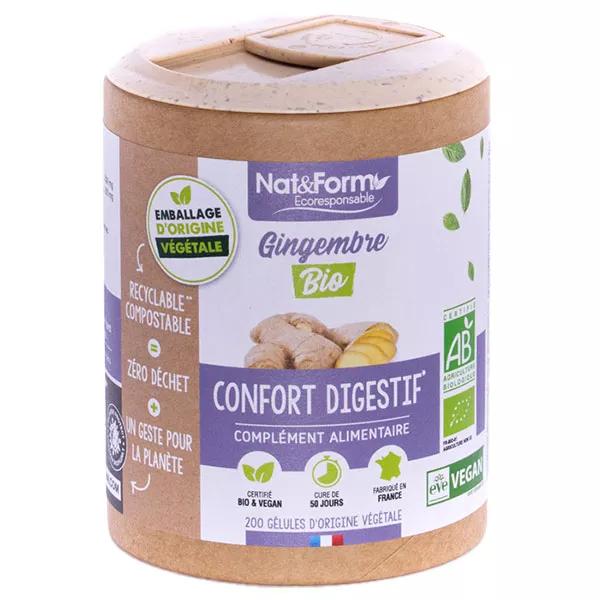 Nat & Form Écoresponsable Gingembre Bio 200 gélules