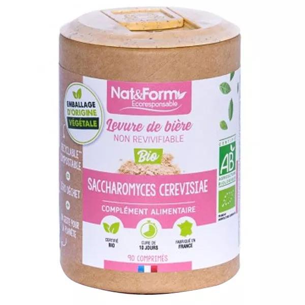 Nat & Form Ecoresponsable Levure de Bière Non Revivifiable Bio (90 comprimés)