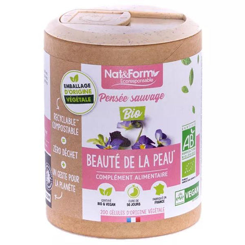 Nat & Form Écoresponsable Wildes Stiefmütterchen Bio 200 Kapseln