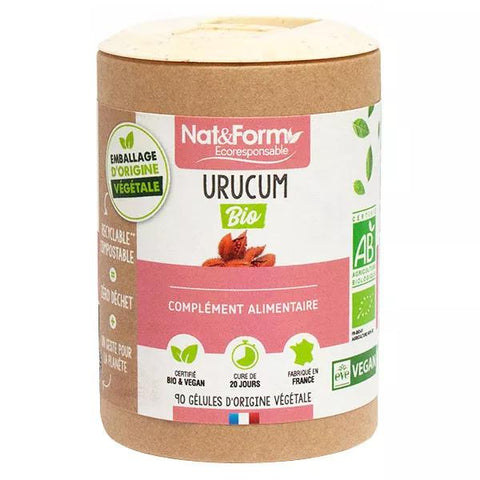 Nat & Form Écoresponsable Urucum Bio 90 pflanzliche Kapseln