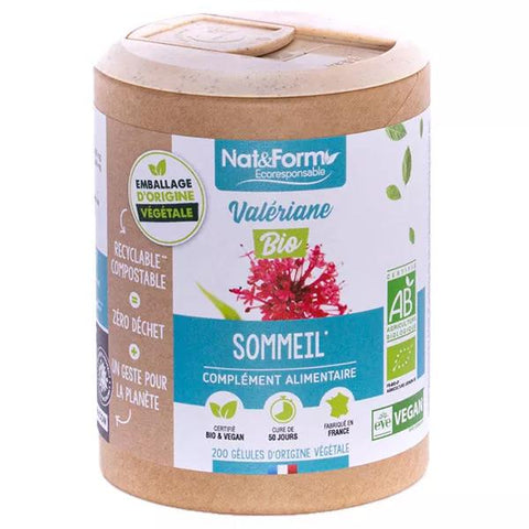 Nat & Form Eco-Responsible Baldrian Bio 200 Kapseln
