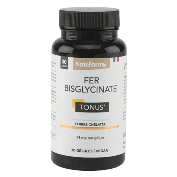 Nat & Form Nature Bisglycinate de fer Tonus 30 gélules