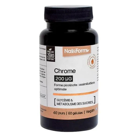 Nat&Form Chrom 200 µg 60 Kapseln