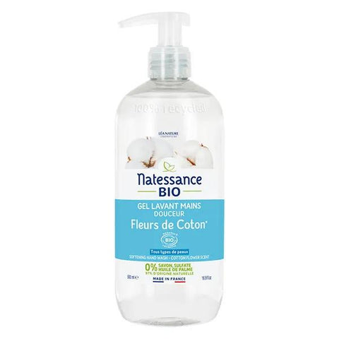 Natessance Handwaschgel Baumwollblüte 500ml