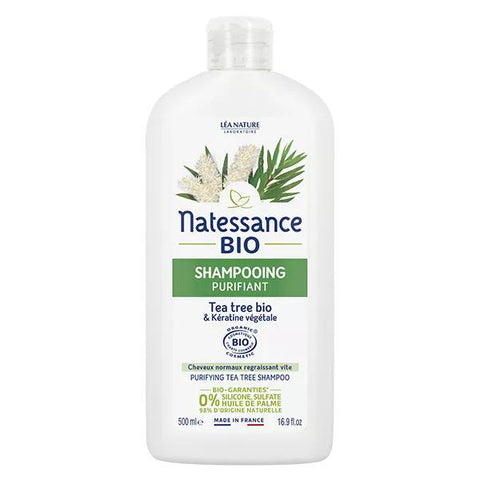 Natessance Reinigendes Shampoo Teebaum Bio 500ml