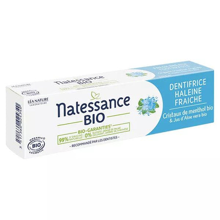 Natessance Soin Bucco-Dentaire Dentifrice Haleine Fraîche Bio 75ml