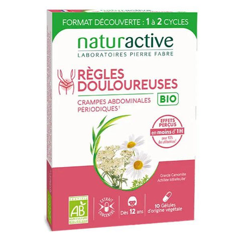Naturactive Regelschmerzen Unterleibskrämpfe BIO 10 Kapseln