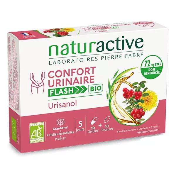 Naturactive Urisanol Flash Cranberry et 5 Huiles Essentielles 10 gélules et 10 capsules